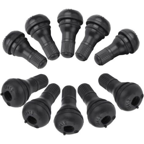 AHLSEN Valve Roue Tracteur Tondeuse,Valve Tr412,Lot De 10 Bouchons Anti-Poussière De Valve De Pneu Pour Voiture (1/4)