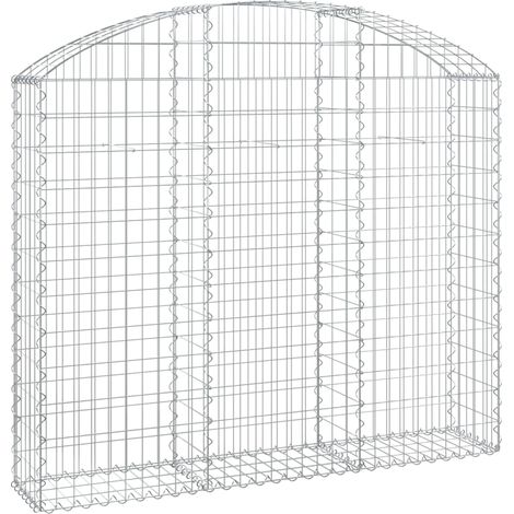 Maison Exclusive - Gabione mit Hochbogen 150x30x120/140 cm Verzin