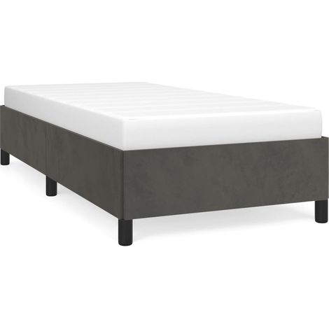 Maison Exclusive - Giroletto senza Materasso Grigio Scuro 80x200 cm Velluto