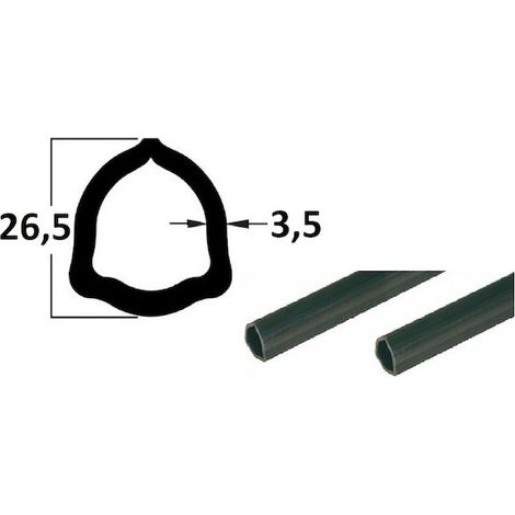 Tubo de 1 m, perfil triangular 26,5x3,5, P1 27284 (1/2)