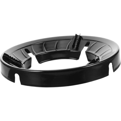 Pare-brise inox support wok induction accessoire poêle casserole émail noir (1/4)