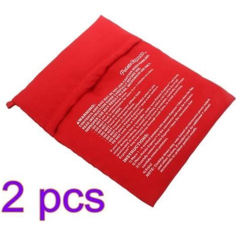 Papiers et feuilles de cuisson,Sac de pommes de terre au four à micro ondes,2 pièces,rouge,Pot lavable,outil de - Type 2pcs