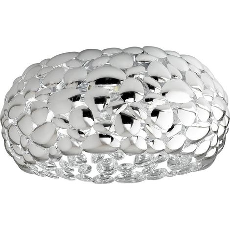 "Plafoniera DIONISO in metallo cromato 35 cm." (1/2)