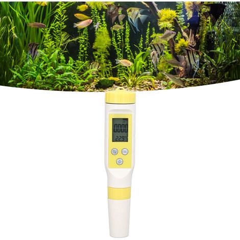 Hochpräzises pH/TEMP-Teststift mit Hintergrundbeleuchtung, Bluetooth-Version, zur Wasserqualitätskontrolle, pH-Meter, Thermometer, Säuremesser, für Trinkwasser in der Aquakultur. (1/5)