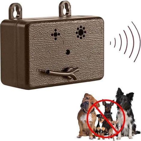 Répulsif d'écorce à ultrasons pour chiens, portée de 50 pieds, bouchon d'écorce extérieur et intérieur marron (1/5)