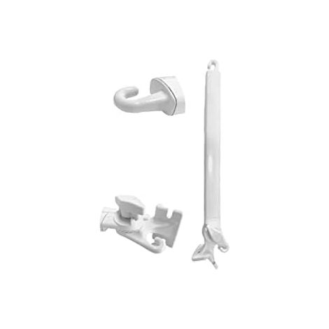 TENDAGGIMANIA Bracci per Tenda da Sole A Caduta 1 COPPIA - in Alluminio - Misura 50 cm - Colore Bianco (1/2)