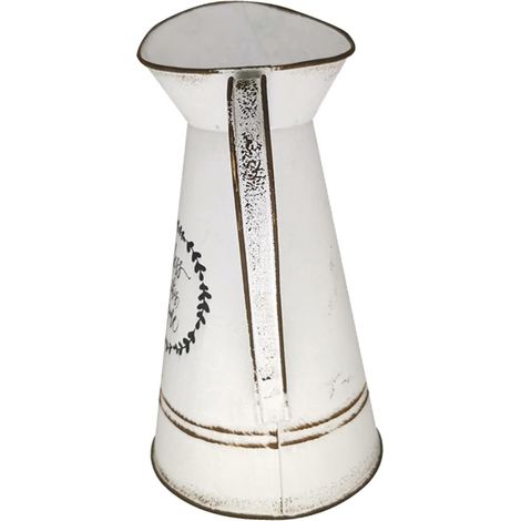Grand Vase Decoratif Pot De Fleur Interieur 8.66X4.72In Style Campagne en Metal pour Salon Chambre Fleurs Sechees Decoration Mariage Rustique (1/5)