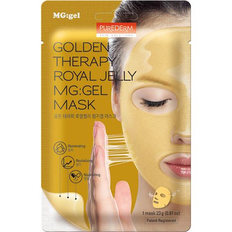 Purederm Gel-Gesichtsmaske in Tuchform mit Gelée Royale 23 g (1/2)