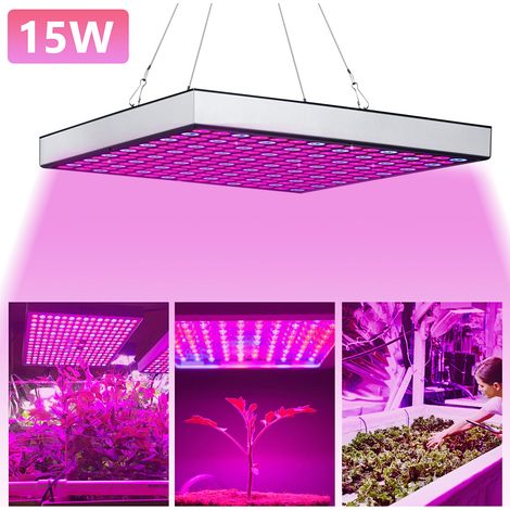 Randaco Lampade per Piante 15w Grow Led Coltivazione Indoor Idroponica Lampada Crescita Luci Piante Illuminazione di Pannello per Luminosa Led per Piante