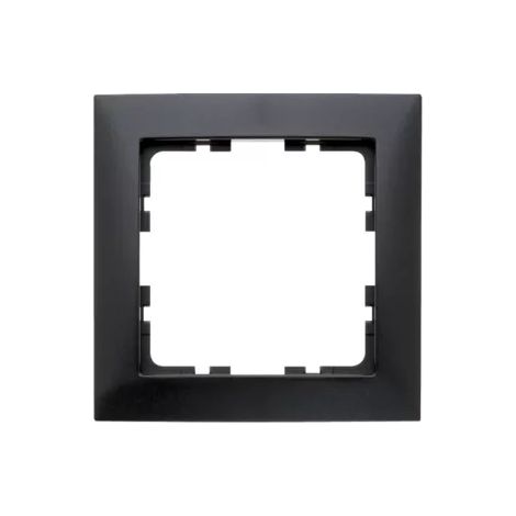 Rahmen für 1-Element-Mechanismus aus der Serie „Berker S1“ IP20 80,5x80,5x9,5mm mattanthrazitfarben (1/2)