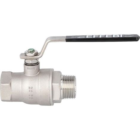 Effebi Edelstahlkugelhahn 1" AG/IG, DN 25, 64 bar, rostfreier Stahl
