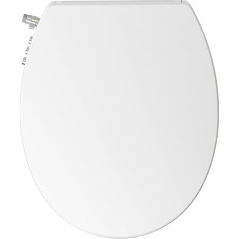 Abattant WC Forme O Bidet Cuvette Toilette Seat Lunette Bidet Toilettes WC Avec Frein De Chute Lavage Des Hanches, Lavage Féminin (1/5)