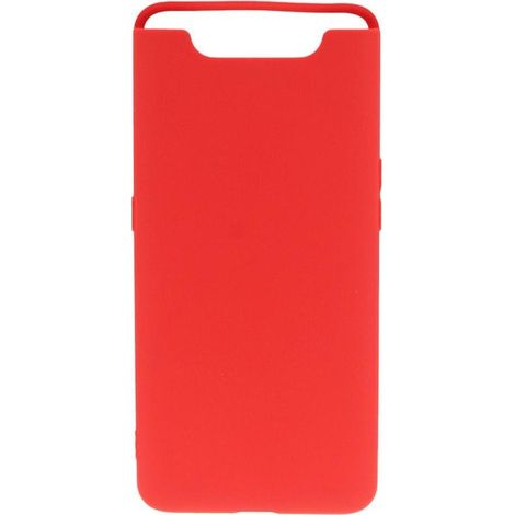 Coque arrière souple pour Samsung Galaxy A80 - Rouge mat - Étui de protection (1/5)