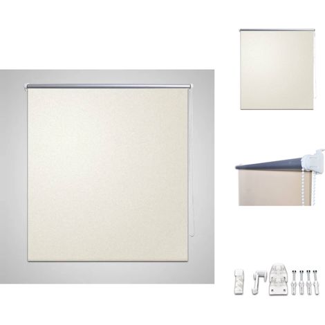 Jalousien & Rollos - Verdunkelungsrollo 160 x 230 cm creme (1/4)