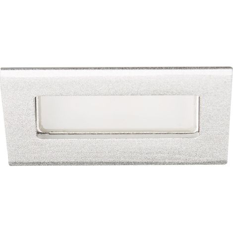 Encastré SET'IN 3 rectangle fixe alu brossé 3000K 2W IP54 - EUROPOLE - 37100 (1/3)