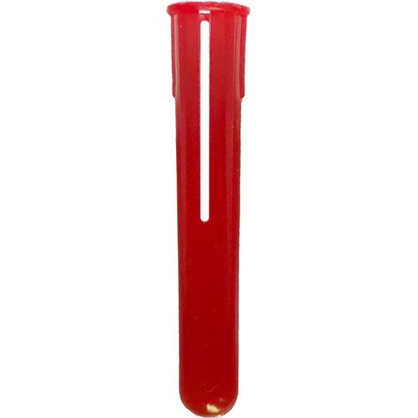Jcp Bulk Loose Plastic Plugs Red 6.0 x 37mm - Box of 10000