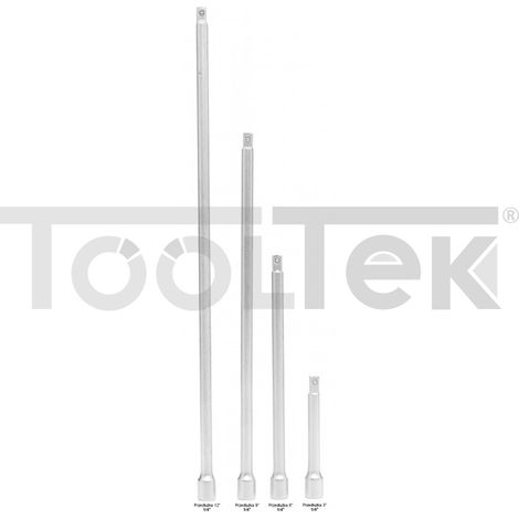 KIT PROLUNGHE CRICCHETTO CHIAVE A BUSSOLA 4pz 1/4″ 75,150,220,300mm