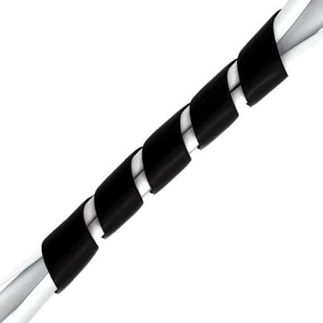 Cache Câble Universel en Spirale Diamètre Entre 6 mm - 60 mm Longueur : 10 m (1/5)