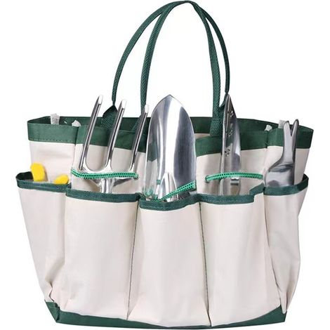 Kit d'Outils de Jardin 11 Pièces, Ensemble de Jardinage en Aluminium et Acier Inoxydable avec Sac, Tablier, Gants et Pulvérisateur (1/5)