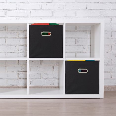 Paniers de rangement pliables - lot de 4 boites de rangement