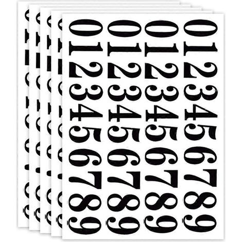 feuilles d'étiquettes adhésives pour classer les fournitures de bureau et de maison. (1/5)