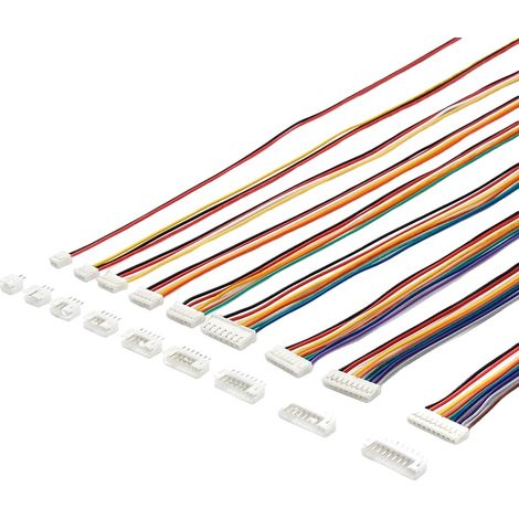 Connector-Kit, ZH/PH/XH-Kompatibilität, mehrere Pin-Optionen, PH 2.0 26AWG 30CM-a, 8P (1/2)