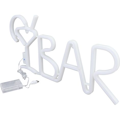 Barre lumineuse néon LED, couleur chaude, télécommande 18 touches, 8 modes, applique murale pour la maison, restaurant, fête, bar, pub, karaoké, discothèque, cadeau d'anniversaire, décoration de fêtes (1/5)
