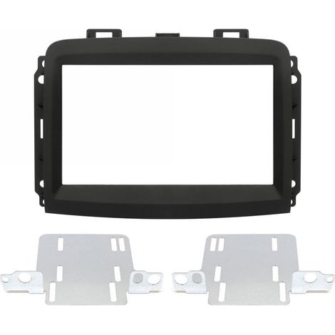KIT MASCHERINA MONTAGGIO AUTORADIO AFTERMARKET 2DIN COMPATIBILE PER FIAT 500L 2017 IN POI (1/2)