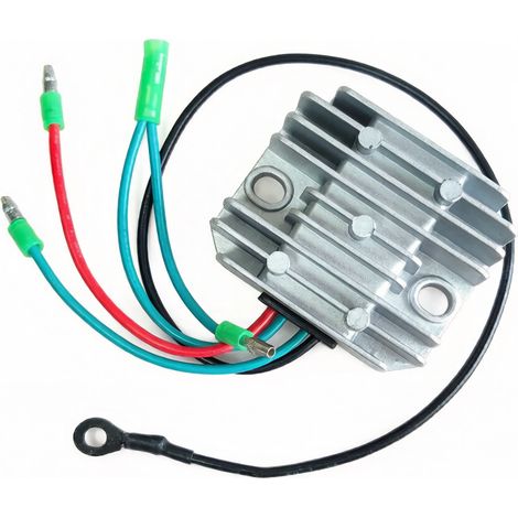 Voltage regulator rectifier for motorcycles, compatible with YAMAHA 50 HP, 75 HP, 80 HP, 90 HP and 115 HP models. (1/4)
