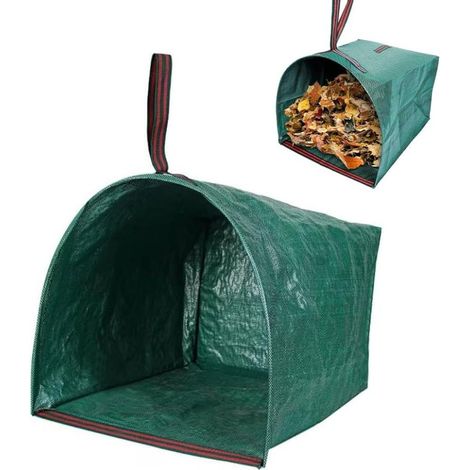 Sac jardin 200L déchets verts avec poignées feuilles débris imperméable (1/5)