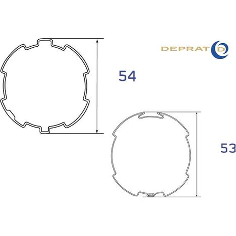 Jeu de Bagues Moteur DEPRAT Ø50 - Tube Deprat 53 ou ZF54
