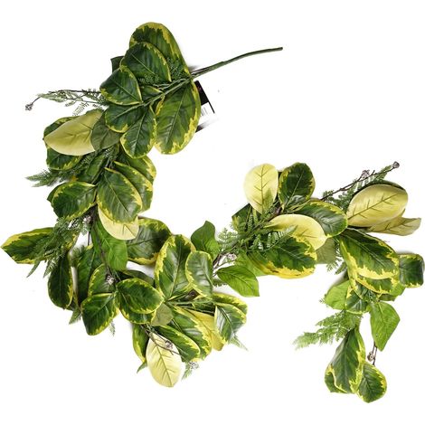 180cm Artificial Garland Hanging Trailing Golden Ficus Plant (1/4)