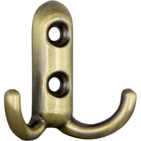 APPENDIABITI A 2 GANCI MM.45X45 BRONZO SFUMATO 25 PZ