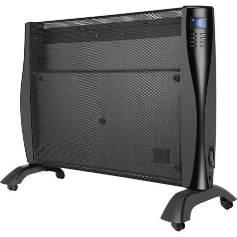 DREXON 921155 - Panneau rayonnant mobile - Modèle NINA 1500W - Thermostat électronique - Détection fenêtre ouverte - noir