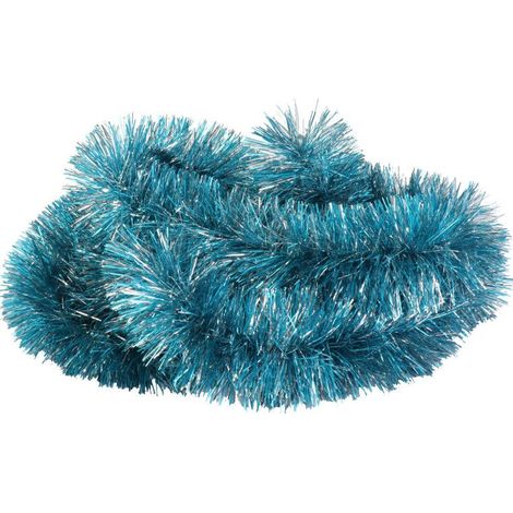 Catena per albero di Natale Goliat - Catena decorativa turchese in lamina metallizzata, 3 m (1/2)