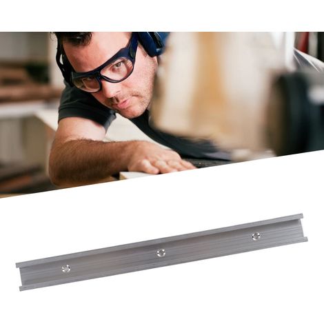Cheville T en Alliage d'Aluminium de 30 cm (11.8") avec Rail de Guidage pour Table de Travail et Outils DIY Bois (1/5)
