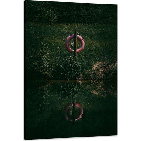 Stampa su tela Natura Lago Scuro 60x90 cm