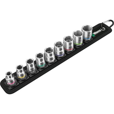 Wera Belt B 4 Jeu de douilles 3/8 (10 mm) 9 pièces 05003973001