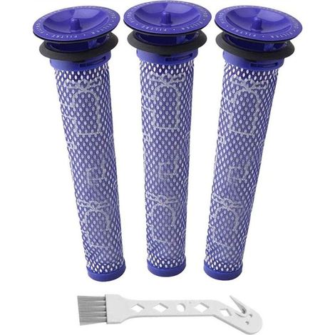 Lote de 3 filtros de aspiradora compatibles con Dyson V6/7/8/DC58/DC59, azul (1/5)