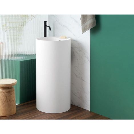 Lavabo con columna de diseño VISTABELLA 55 cm