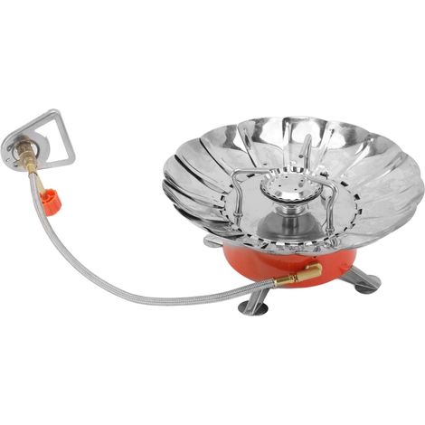 Mini-Campingkocher – Outdoor-Wander- und Überlebensausrüstung – Kompakter Gasbrenner (Lotus-Modell mit Zubehör) (1/5)