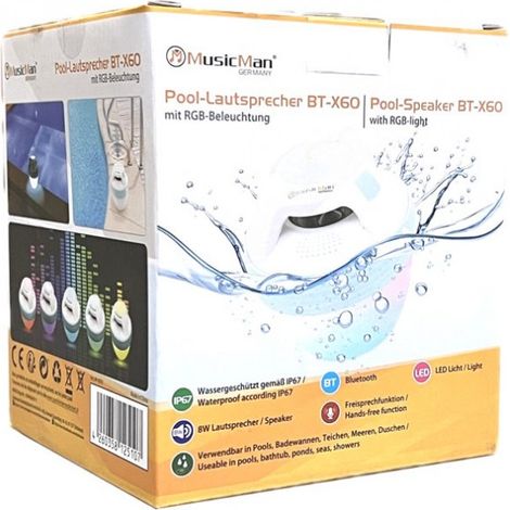 Technaxx BT-X60 Musicman Pool Bluetooth® Lautsprecher"-"182419868