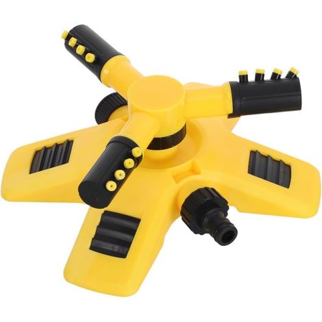 Aspersor automático giratorio de plástico con conector de 1 pulgada, sistema de riego para jardín y granja, mantenimiento mínimo y amplia cobertura para césped y patio. (1/5)
