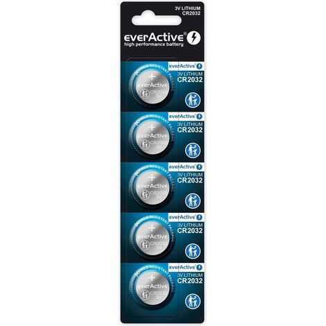 Piles au lithium everActive CR2032 - blister de 5 pièces (1/2)