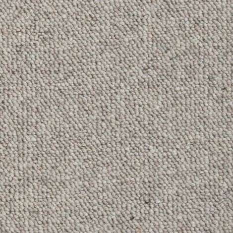 Moquette pure laine vierge bouclée - Mallow - Grège - Rouleau de 4m x 3m