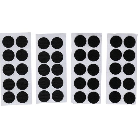 BGS Points auto-agrippants autocollants noir 40 pièces (1/2)