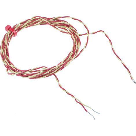 Thermocouple type K Ø 7/0.2mm, L 2m, +250°C max à Câble ( Prix pour 1 ) (1/2)