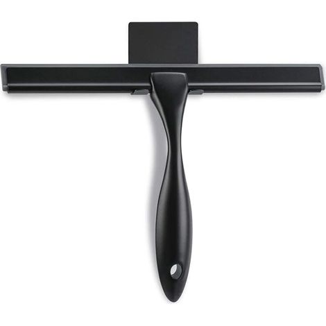 Duschabzieher, 10 Zoll (ca. 25,4 cm), mattschwarz, geeignet für Badezimmer, Duschwände und Spiegel