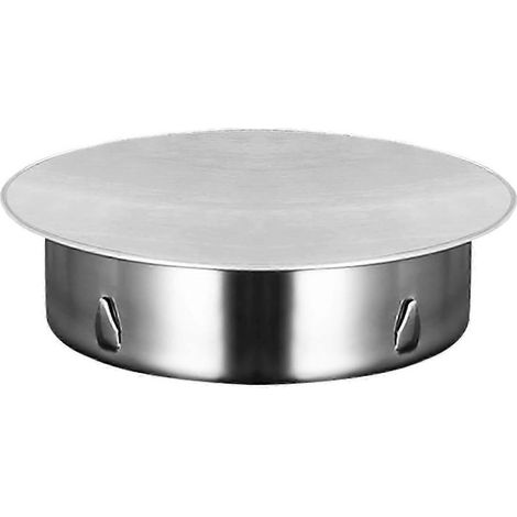 Couvercle de conduit de fumée sécurisé en acier inoxydable de 180 mm, joint d'étanchéité pour ventilation domestique, chapeaux de cheminée en acier inoxydable à usage multiple pour produits ménagers (1/5)