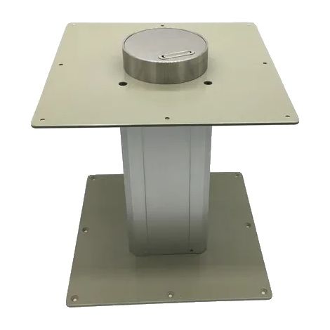 Table de levage manuelle, hauteur réglable 34-75 cm, capacité de charge 130 kg, alliage d'aluminium spatial, taille de base 300x300x4 mm, mode de conduite manuel